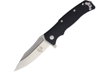 Image of Maserin Reactor Framelock Folding Knife, Black G10 handle with titanium back handle, 681G10-N