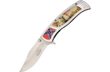 Image of Master Collection Civil War Lock A/O Fold Knife, SS Assist Clip point Blade, Alum Handle MCA005WS