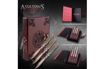Image of Master Cutlery AguilarS Throwing Knive Set Of 3, 6.25In, Ivory Color Coating, MC-AC-02