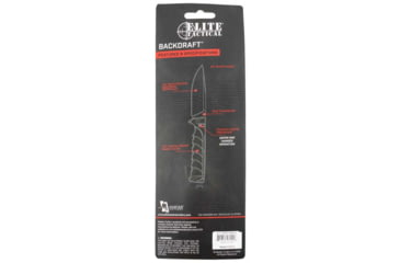 Image of Master Cutlery Backdraft 3.5 in Fixed Blade Knife, Drop Point, ETFDR011BKCS