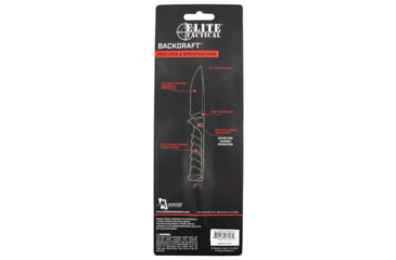 Image of Master Cutlery Backdraft Fixed Blade Knife, 3.5 in, ETFDR011BKSC