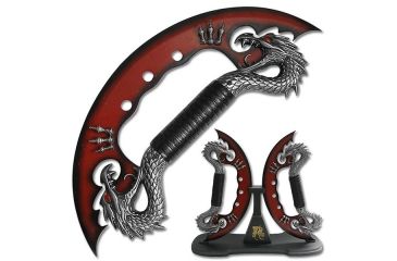 Image of Master Cutlery Fantasy Dragon Knife Display 24" Overall HK-110