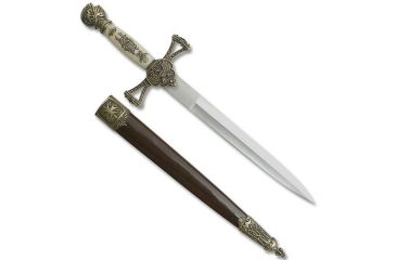 Image of Master Cutlery Fixed Blade, 14in, Stainless Steel Blade, Cast Metal Furnishings On Handle SW-799