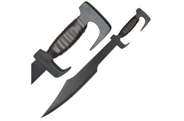 Image of Master Cutlery Fixed Blade, 25in, Stainless Steel Blade, Leather Wrapped Full Tang Stainless Steel Handle SW-1020
