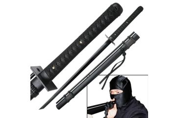 Image of Master Cutlery Fixed Blade, 41in, Carbon Steel Blade, Black Cord Wrapped Handle R-001
