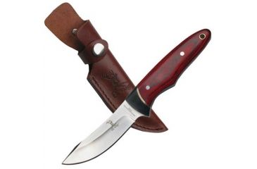 Image of Master Cutlery Fixed Blade, Pakkawood Handle, Leather Sheath MC-ER-012