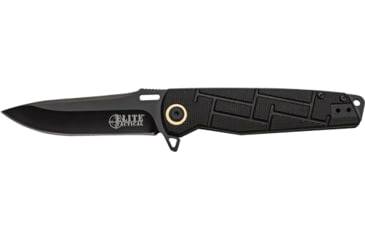 Image of Elite Tactical Readiness Spring Assisted Knife, 3.5 in, 8Cr13 Stainless Steel, Drop Point, Not Serrated, Black, ET-A001BK