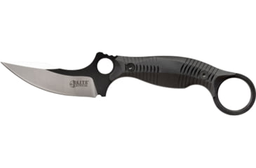 Image of Elite Tactical Rout Fixed Blade Knife, 3.25 in, Stainless Steel, Black, ETFIX007BK