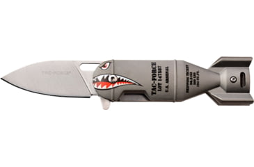 Image of Master Cutlery Mc Tac-force 2.25'' Drop Point Folder Grey Shark Bomb/ss