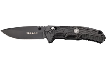 Image of Master Cutlery Mc Usmc 3.75'' Drop Point Folder Black/black