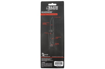 Image of Master Cutlery Readiness Serrated Fixed Blade Knife, 3.5 in, ETA001BKSCS