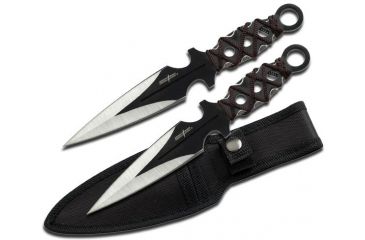 Image of Master Cutlery Tactical, 8in, Stainless Steel Blade, Brown Rope Wrapped On Handle TK-001-2