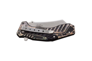 Image of Master USA Cleaver Spring Assisted Knife, 3.25 in, 3Cr13 Stainless Steel Stainless Steel, Grey/Brown, MU-A113A