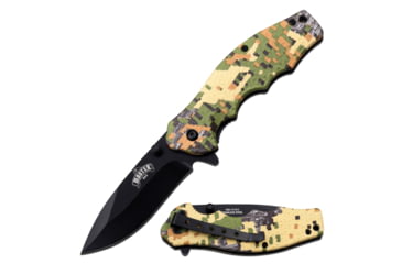 Image of Master USA Drop Point Spring Assisted Knife, 3.25 in, 3Cr13 Stainless Steel Stainless Steel, Digital Camo, MU-A104DC
