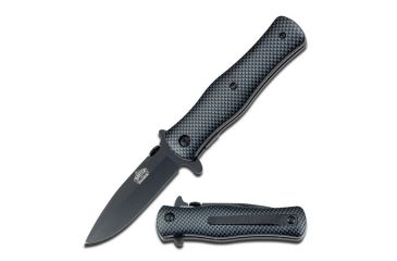 Image of Master USA Folding Blade, 3.25in, Stainless Steel Blade, Carbon Fiber Camo Nylon Fiber Handle MU-A006CF