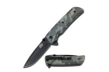 Image of Master USA Folding Blade, 3.5in, Stainless Steel Blade, Digital Camo Nylon Fiber Handle MU-A005DG
