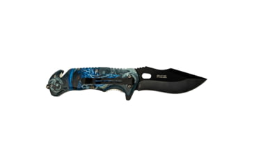 Image of Master USA Tanto Spring Assisted Knife, 3.75 in, 3Cr13 Stainless Steel Stainless Steel, Grey/Blue, MU-A116N