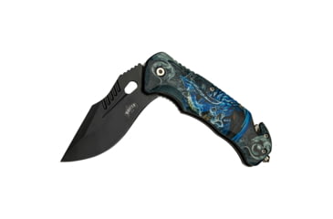 Image of Master USA Tanto Spring Assisted Knife, 3.75 in, 3Cr13 Stainless Steel Stainless Steel, Grey/Blue, MU-A116N