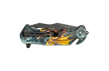 Image of Master USA Tanto Spring Assisted Knife, 3.75 in, 3Cr13 Stainless Steel Stainless Steel, Grey/Orange, MU-A116M