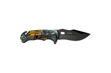 Image of Master USA Tanto Spring Assisted Knife, 3.75 in, 3Cr13 Stainless Steel Stainless Steel, Grey/Orange, MU-A116M