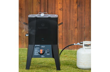 Image of Masterbuilt 16 Quart Propane Fryer with Thermostat Control, Black, Small, MB20020120