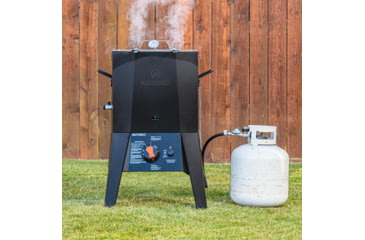 Image of Masterbuilt 16 Quart Propane Fryer with Thermostat Control, Black, Small, MB20020120