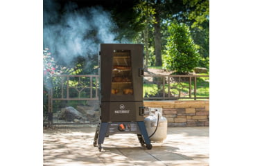 Image of Masterbuilt 40in ThermoTemp XL Propane Smoker with Window, Black, Medium, MB20051316