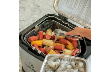 Image of Masterbuilt XL Electric Fryer, Boiler, Streamer, Silver, Small, MB20012420