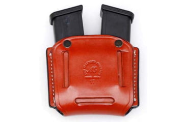 Image of Master's Holsters Double Mag Case IWB Holster, Beretta/Heckler &amp; Koch/Ruger/SIG Sauer/Smith &amp; Wesson/Springfield Armory/Glock, 9mm/.40, Ambidextrous, Double Stack, Brown, 2089BRN