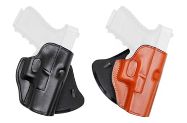 Image of Master's Holsters Open Top Paddle Holster, Black, Brown
