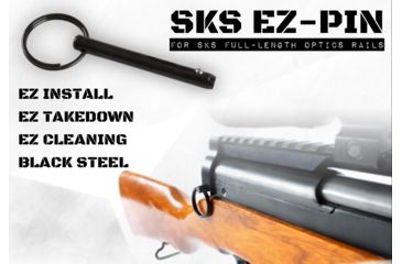 Image of Matador Arms EZ-Pin, Matador Arms SKS Optics Rail, 1in Length, Black, MAC720