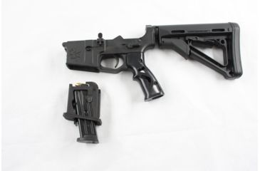 Image of Matador Arms Mag-X Magwell Adapter, AR-15 Mil-Spec Lowers, Glock G17/ G19, 9mm Luger, Anodized, Black, MAC138