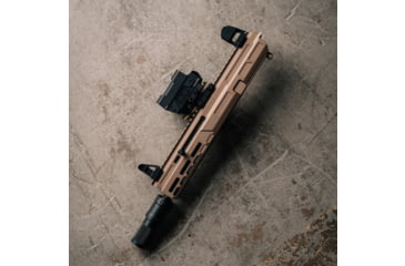 Image of Matador Arms MAT-9 AR-9 9mm 7.825in Roller Delayed Upper Reciever, 4150 Lightweight Nitrided Barrel, 1-10 Twist, 1/2x28 Threads, FDE, MAT9-U-FDEOP