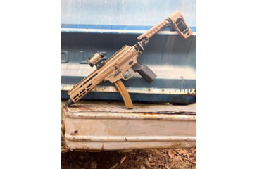 Image of Matador Arms MAT-9 AR-9 9mm 7.825in Roller Delayed Upper Reciever, 4150 Lightweight Nitrided Barrel, 1-10 Twist, 1/2x28 Threads, FDE, MAT9-U-FDEOP