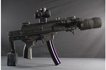 Image of Matador Arms MAT-9K AR-9 9mm 5in Roller Delayed Upper Reciever, 4150 Lightweight Nitrided Barrel, 1-10 Twist, 1/2x28 Threads, Black, MATK-U-BLKOP