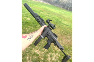 Image of Matador Arms MAT-9K AR-9 9mm 5in Roller Delayed Upper Reciever, 4150 Lightweight Nitrided Barrel, 1-10 Twist, 1/2x28 Threads, Black, MATK-U-BLKOP