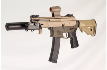 Image of Matador Arms MAT-9K AR-9 9mm 5in Roller Delayed Upper Reciever, 4150 Lightweight Nitrided Barrel, 1-10 Twist, 1/2x28 Threads, FDE, MATK-U-FDEOP