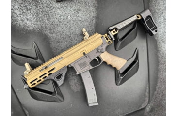 Image of Matador Arms MAT-9K AR-9 9mm 5in Roller Delayed Upper Reciever, 4150 Lightweight Nitrided Barrel, 1-10 Twist, 1/2x28 Threads, FDE, MATK-U-FDEOP