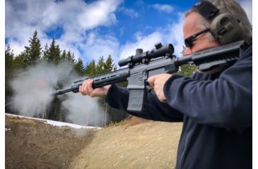 Image of Matador Arms Regulator Adjustable Muzzle Brake, 7.62x51mm NATO/ .308, 5/8x24 Thread, 4140 Steel, Nitride Coated, Black, MAC084