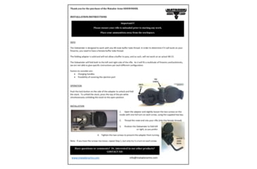 Image of Matador Arms Sidewinder AR Buffer Tube, Black, 0.75 x 1.4 x 1.8 in, MAC744