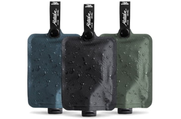 Image of Matador FlatPak Toiletry Bottle, 3 Pack, Charcoal/Blue/Green, One Size, MATFPB3001MLT