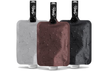 Image of Matador FlatPak Toiletry Bottle, 3 Pack, Charcoal/Garnet/Arctic White, MATFPB3001MLT2