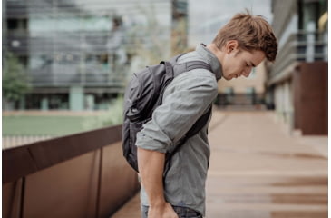 Image of Matador On-Grid Packable Backpack, Charcoal/Black, 16 liter, MATOGDP01BK