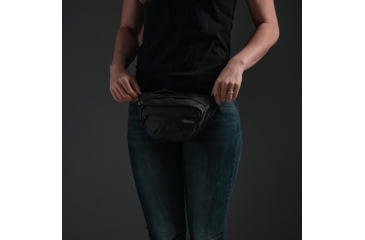 Image of Matador On-Grid Packable Hip Pack, Charcoal/Black, 2 liter, MATOGHP01BK