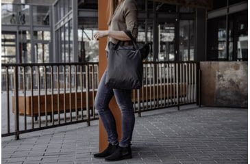 Image of Matador On-Grid Packable Tote, Charcoal/Black, 16 liter, MATOGT01BK