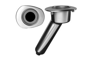 Image of Mate Series Elite Screwless Stainless Steel 30 Rod &amp; Cup Holder - Drain - Oval Top 72516