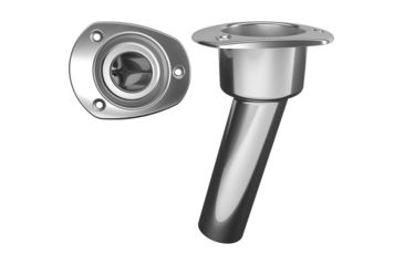 Image of Mate Series Stainless Steel 15 Rod &amp; Cup Holder - Open - Oval Top 72514