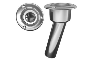 Image of Mate Series Stainless Steel 15 Rod &amp; Cup Holder - Open - Round Top 72505