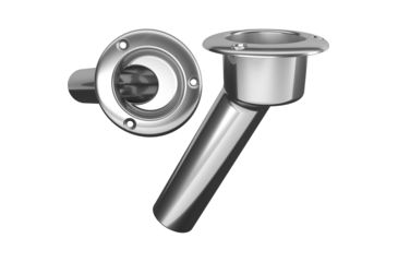 Image of Mate Series Stainless Steel 30 Rod &amp; Cup Holder - Open - Round Top 72504