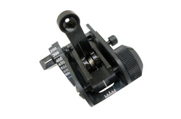 Image of Matech Top Mounted Deployable Rear Sight, Black, MATBUIS